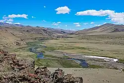 Река Бар-Бургазы летом 2017 года