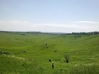 Вид на Большую Ендову от вершины балки