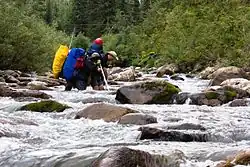 Брод около устья летом 2011 года