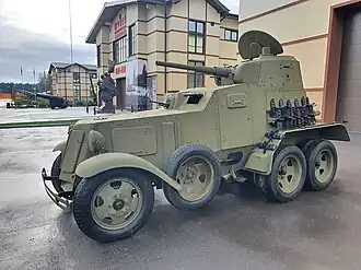 БА-10 в Музее отечественной военной истории в деревне Падиково