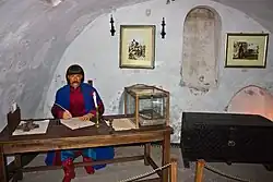 Экспозиция в подвале дома Кочубея