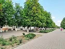 Бульвар на улице Шевченко