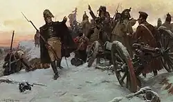 Маршал Ней при отступлении из России.