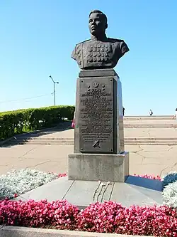 Бюст А. П. Белобородова в Иркутске.