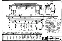 Чертежи из альбома габаритных чертежей подвижного состава ТТУЛ, 1941 г.