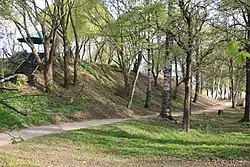 Вал в парке ВРЗ.