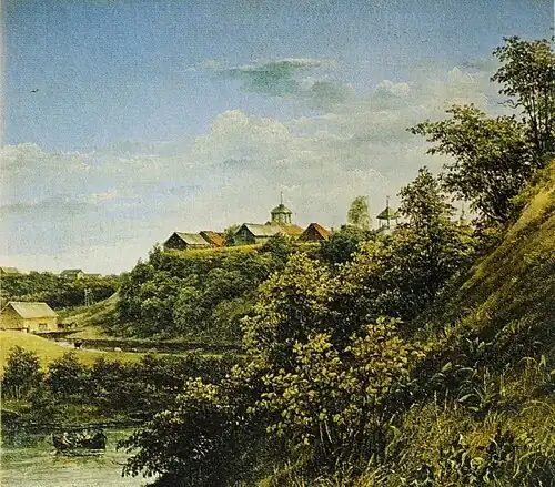 М. И. Лебедев. «Васильково. Имение инспектора Академии художеств А. И. Крутова». 1833 год