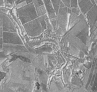 Спутниковая съёмка села Великий Самбор. 1984 год