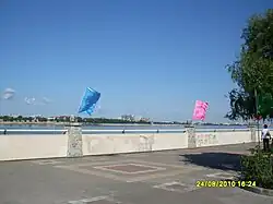 Вид на Благовещенск с набережной г. Хэйхэ