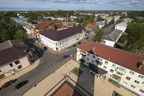 Вид на город с водонапорной башни