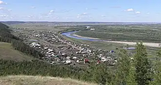 Вид на долину с сопок её южного борта, в районе села Старая Табага