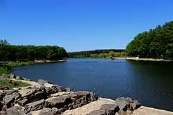 Вид с водопада на Великоанадольский лес