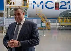 Во время визита делегации ЛДПР на завод «Иркут», 2023 г.