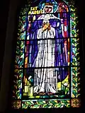 Витраж с изображением св. Маргит