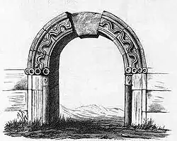 Ворота в ограде храма Тхаба-Ерды