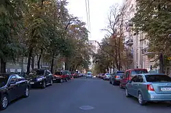 Улица Заньковецкой в Киеве (сентябрь 2011 года)