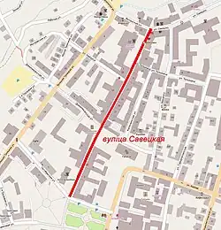 На карте города