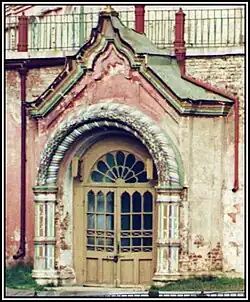 Вход в Архангельский собор в начале XX века. С фотографии Прокудина-Горского.