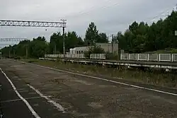 Вид в северном направлении, в сторону станции Татино