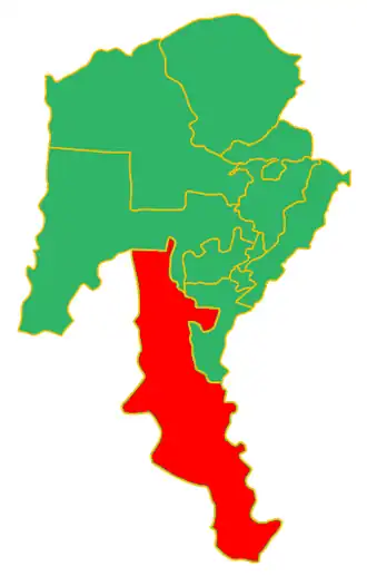 Хутан на карте