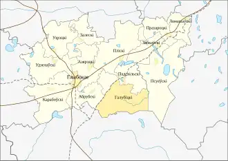 Голубичский сельсовет на карте