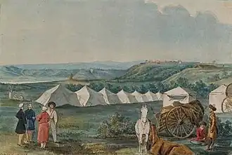 «Герзель-аул». Рисунок из «Кавказского» альбома, начало 1840-х