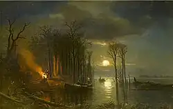 Пейзаж с рыбаками. Муниципальный музей изобразительных искусств, Нижний Тагил.