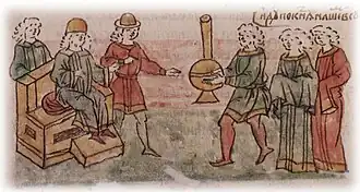 Посольство ростовцев и Суздальцев к Глебу Ростиславичу Рязанскому с просьбой содействовать им в приискании князя на Суздальский престол