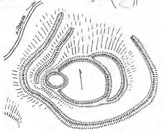 Схема городища Гнойницы