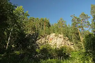 Гора Азов, вид с туристической тропы