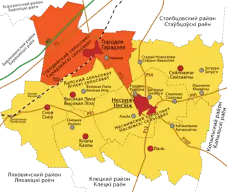 Городейский сельсовет на карте