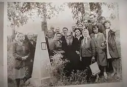 Памятник в честь писателя в его родной деревне