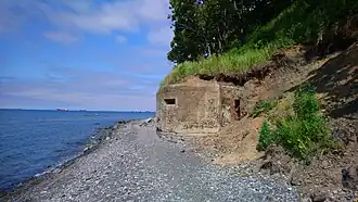 ДОТ к югу от бухты Козина