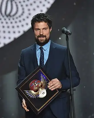 На церемонии врученияпремии «Золотая маска», 2017 год