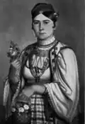 Девушка из Левча — картина 1854 г., иллюстрация из сборника белградского этнографического музея за 1926 год