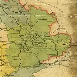 Донецкая губерния на карте