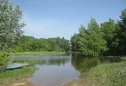 Дорога к бывшей переправе