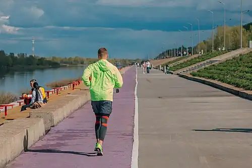 Дорожка для бега на Гребном канале