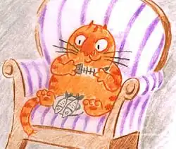 Кадр из мультфильма «Ещё раз про кота»