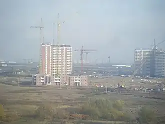 Строительство микрорайона в 2009 году