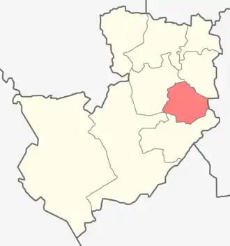 Жанадалинский район на карте