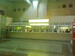 Кассы в пригородном вокзале.