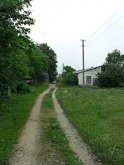 Одна из улиц в центральной части села