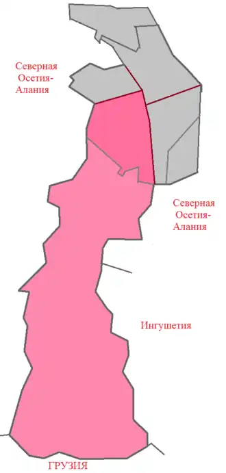 Затеречный район на карте