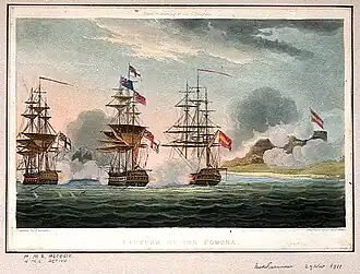 Захват Pomona 23 августа 1806 года, Томас Виткомб