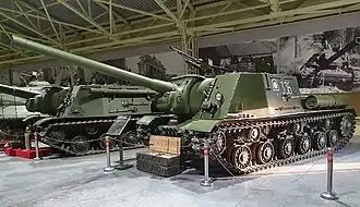 ИСУ-122 в Музее отечественной военной истории в деревне Падиково