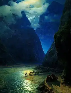 И. К. Айвазовский. «Дарьяльское ущелье» (1862)