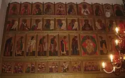 Иконостас Успенской церкви в посёлке Лявля