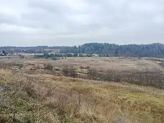 Вид на деревню с противоположного берега Озерны