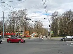 Институтский проспект у пересечения со 2-м Муринским проспектом